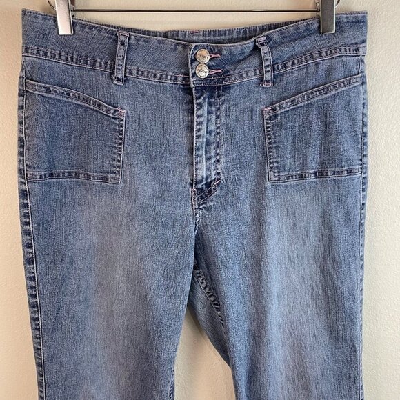 Denim Stretch Cropped Jeans Size 16 1/2 - Picture 2 of 9